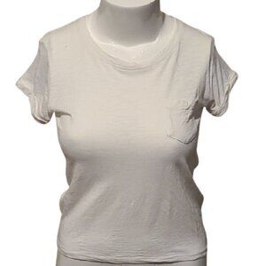 [American Rag] White Single Pocket Short Sleeve - Size L
